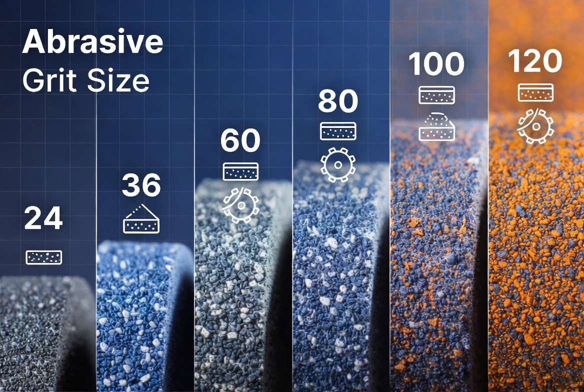 comparison of abrasive wheel grit sizes and their real world surface effects comparison of abrasive wheel grit sizes and their real world surface effects